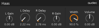 Haas - free L/R track delay plugin