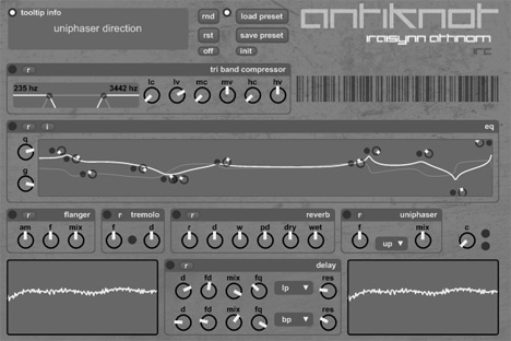 antiknot - free Randomizable Multi-effects plugin