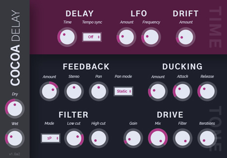 Cocoa Delay - free Delay plugin