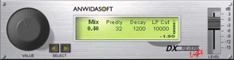 DX Reverb Light - free Reverb plugin