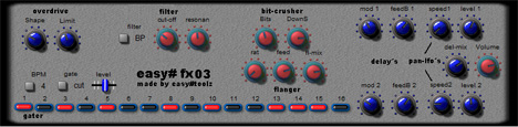 easy-fx 03 - free Multi-effects / stepgater plugin