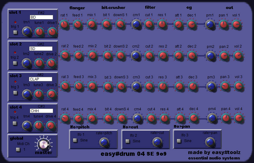 easy-drum o4 SE 909