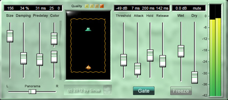 FreeverbToo - free Gate reverb plugin