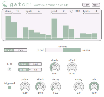 gator - free probability step-sequenced gate plugin