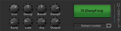 Gigaverb - free Reverb plugin