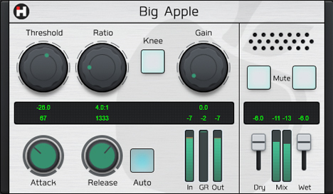 Big Apple - free Feed-forward compressor plugin