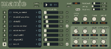 manic - free Random sample player plugin