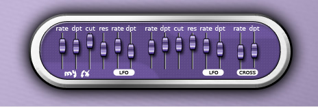 MYFX ONE - free LFO driven filters plugin