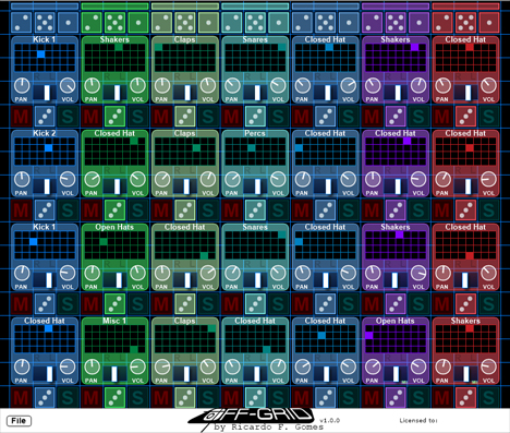 Off-Grid - free Drum machine plugin