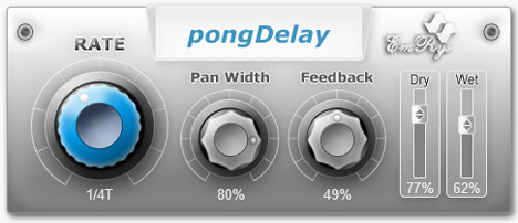 pongDelay - free Ping pong delay plugin