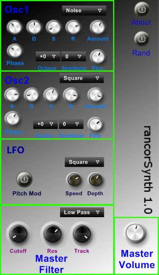 rancorSynth - free Random synth plugin