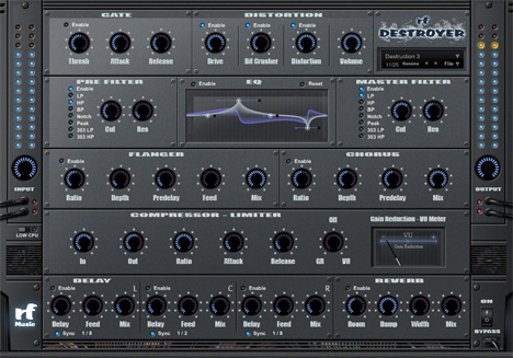 rf Destroyer - free Multi FX plugin