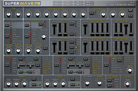 Superwave p8 - free Analog synth plugin