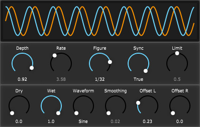 TaS-X - free Stereo tremolo / slicer plugin
