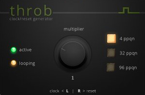 Throb - free Clock generator plugin