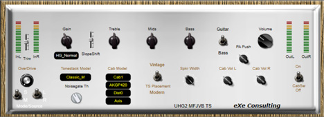 UHG2Amp - free Ultra high gain guitar amp plugin