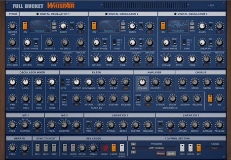 WhispAir - free Wavetable synth plugin